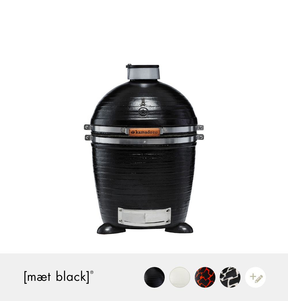 Kamado B10 Nano  maet black  Vorschau mit Farbkreisen