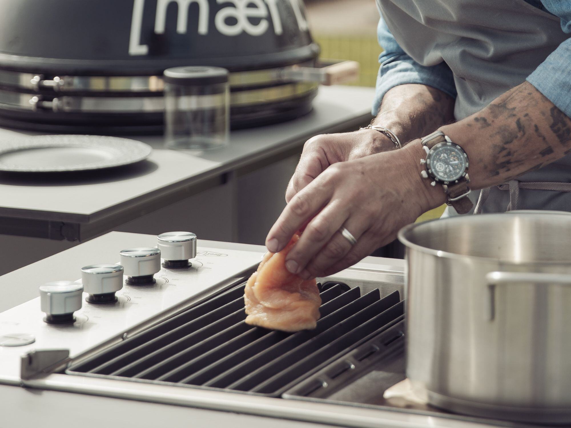 Outoor Küche mit Gasgrill - Poularde von Andi Schweiger