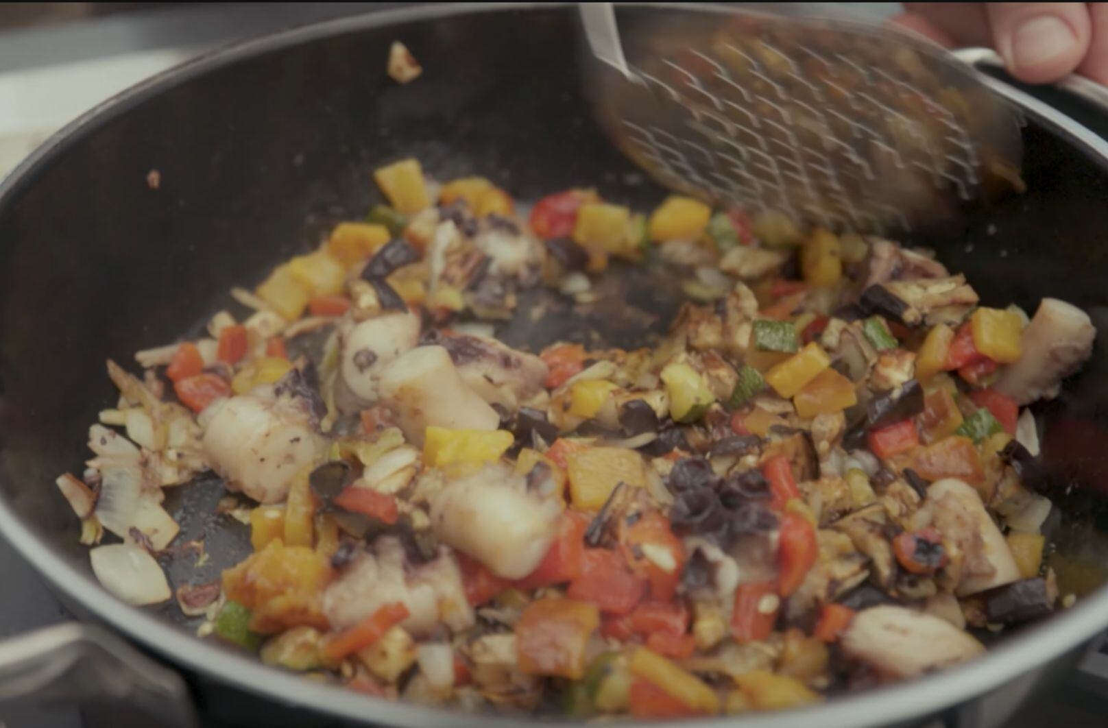 maet black - Pasta mit Pulpo und Grillgemüse-1