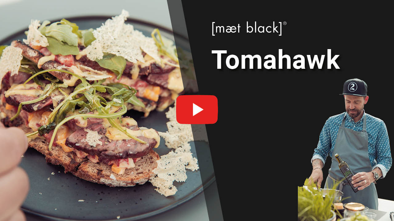 Rezept Tomahawk mit geröstetem Krustenbrot und Rucola Salat